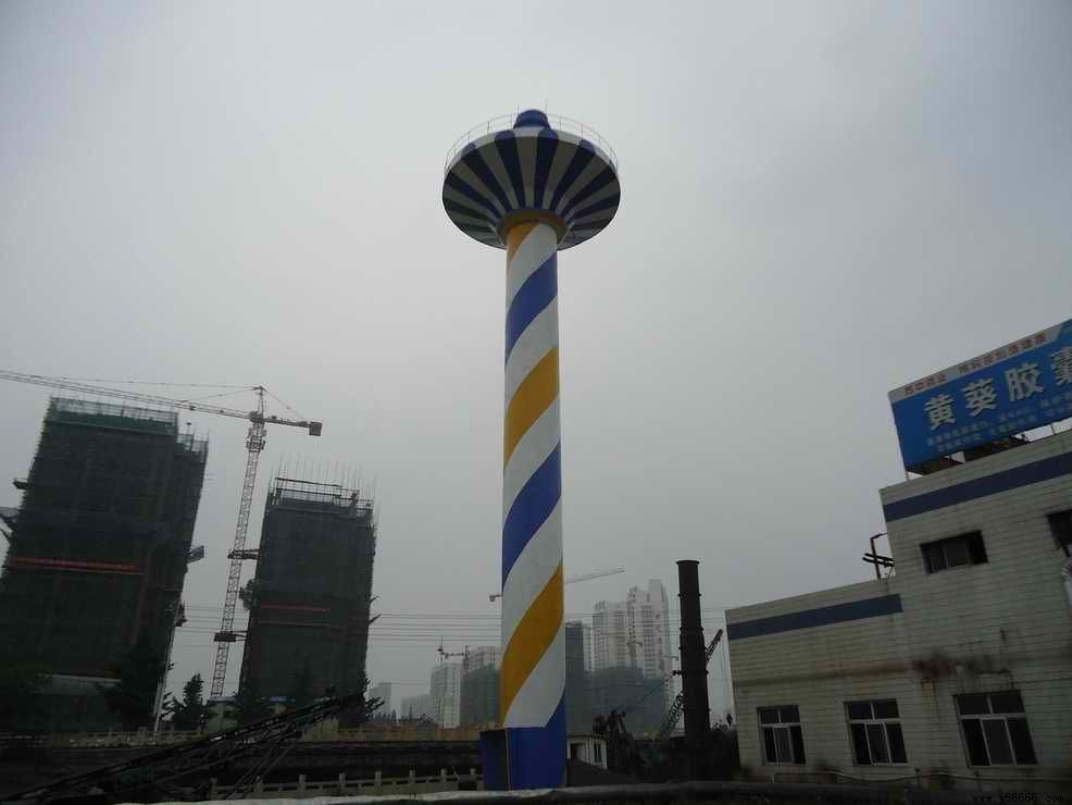 傘形水塔美化